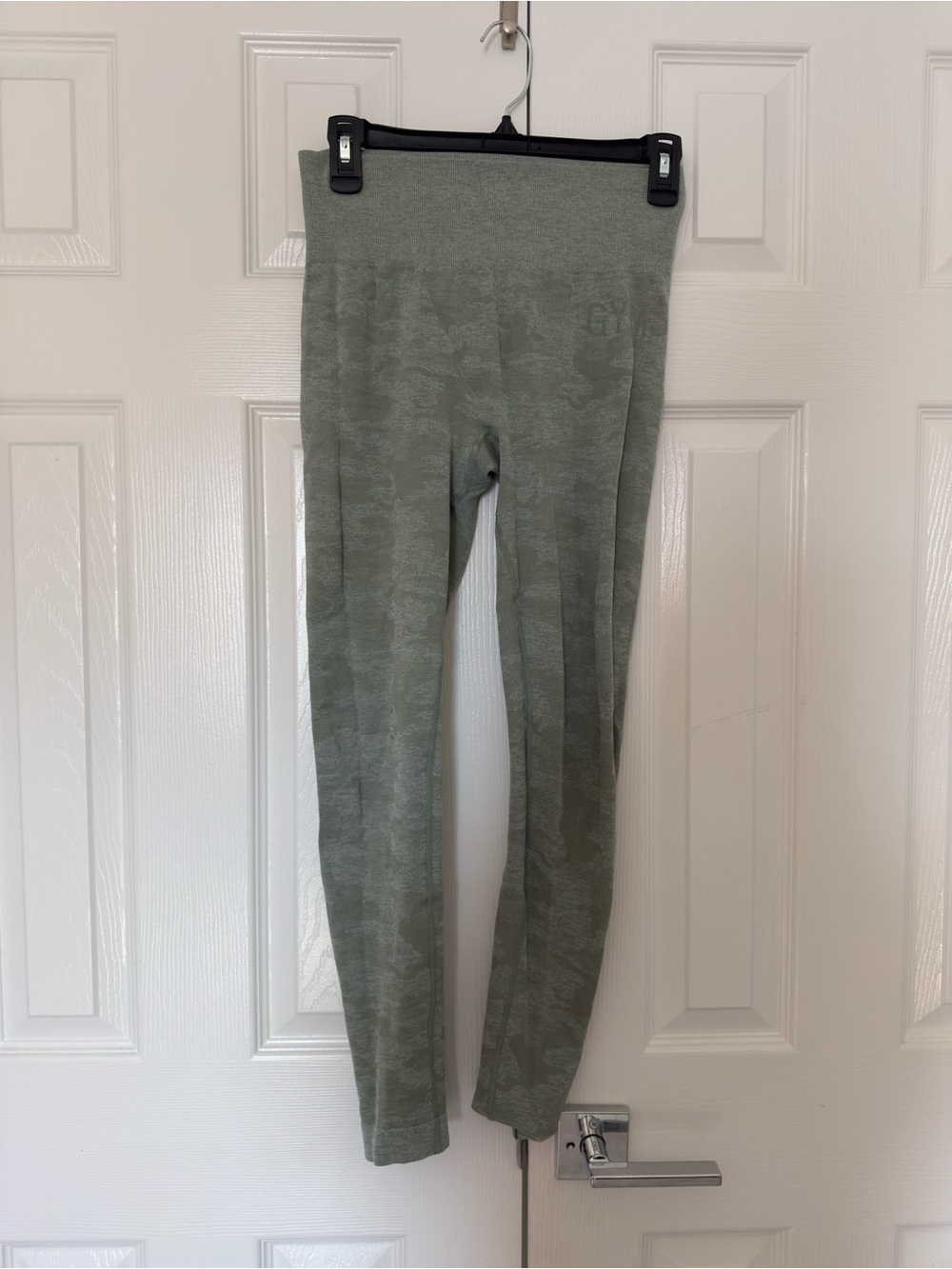 Gymshark Olive Green Camo High-Waist Leggings